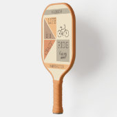Aangepaste naam / tekst leven is een Crazy Ride Pickleball Paddle (Links)