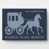 Aangepaste naam & tekst Mackinac Island Fotoplaat (voorkant)