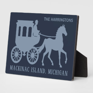 Aangepaste naam & tekst Mackinac Island Fotoplaat
