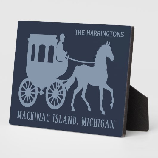 Aangepaste naam & tekst Mackinac Island Fotoplaat (Zijkant)