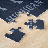 Aangepaste naam & tekst Mackinac Island Legpuzzel (Zijkant)