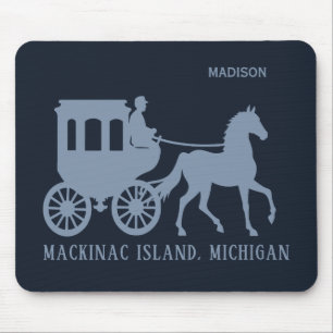 Aangepaste naam & tekst Mackinac Island Muismat