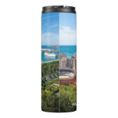 Aangepaste Naam & Tekst Malaga Spanje Gebied Foto Thermosbeker (Achterkant)