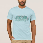 Aangepaste naam / tekst Malaga Spanje T-shirt (Voorkant)