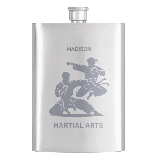 Aangepaste naam & tekst martial arts flacon (Voorkant)