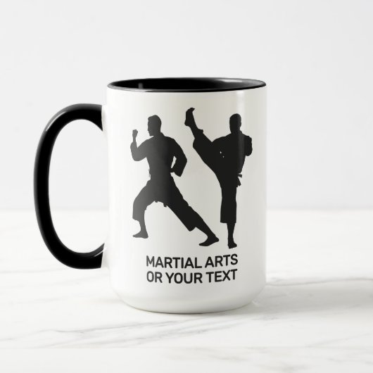 Aangepaste naam & tekst martial arts mok (Links)