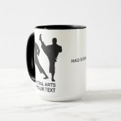Aangepaste naam & tekst martial arts mok (Voorkant links)
