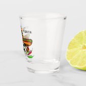 Aangepaste naam / tekst Mexicaanse schedel Shot Glas (Rechts)