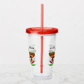 Aangepaste naam/tekst Mexicaanse schedel tumblers Acryl Drinkbeker (Rechts)