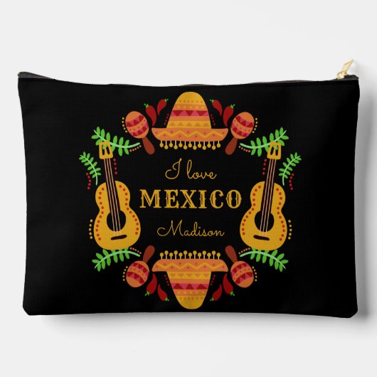 Aangepaste naam/tekst Mexico Etui (Achterkant)