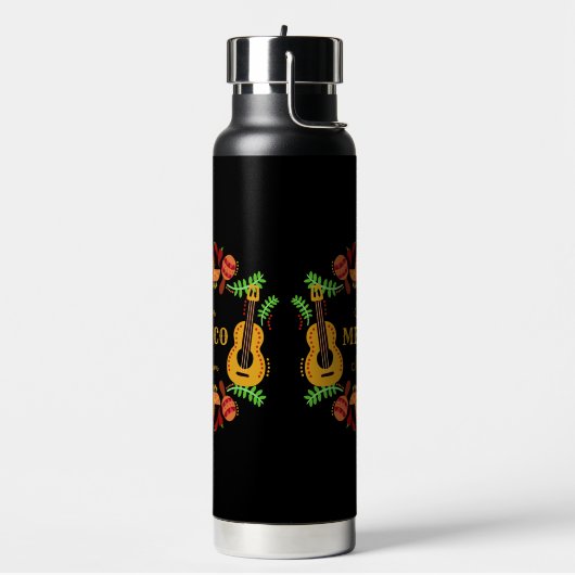 Aangepaste naam/tekst Mexico Waterfles (Links)