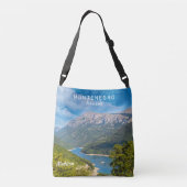 Aangepaste naam & tekst Montenegro Crossbody Tas (Achterkant)