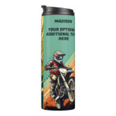 Aangepaste naam & tekst Motorcross Thermosbeker (Geroteerd rechts)