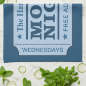 Aangepaste naam & tekst "Movie Ticket" handdoek (Gevouwen)