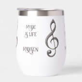 Aangepaste naam / tekst Muzikale Clef Note (Rechts)