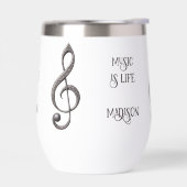 Aangepaste naam / tekst Muzikale Clef Note (Links)