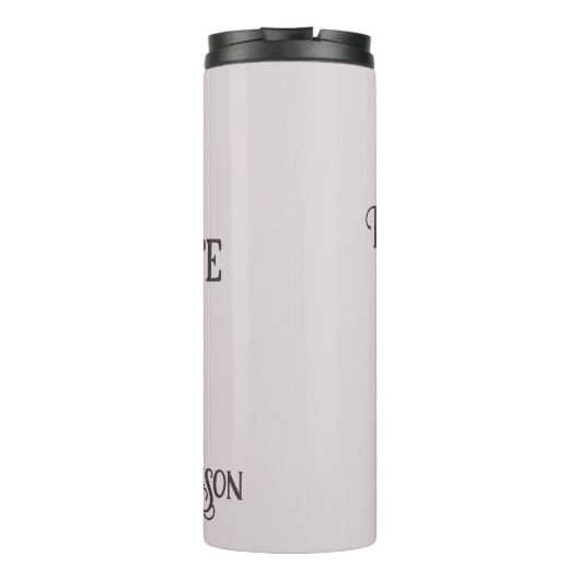 Aangepaste naam & tekst Muzikale Clef Note Thermosbeker (Achterkant)