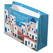 Aangepaste naam & tekst Mykonos Griekenland Groot Cadeauzakje (Voorkant Gekanteld)