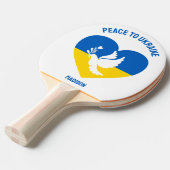 Aangepaste Naam & Tekst Oekraïne Tafeltennisbatje (Voorkant Gekanteld)
