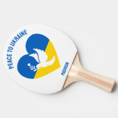 Aangepaste Naam & Tekst Oekraïne Tafeltennisbatje (Zijkant)
