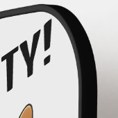 Aangepaste Naam & Tekst Partij Dier Pickleball Paddle (Links Detail)