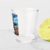 Aangepaste Naam & Tekst Peru Llama Shot Glas (Rechts)