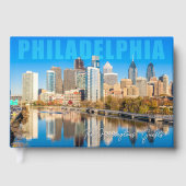 Aangepaste Naam & Tekst Philadelphia Pennsylvania Gastenboek (Voorkant)
