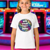 Aangepaste Naam Tekst Rainbow Leopard Patroon Afdr T-shirt