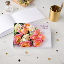 Aangepaste Naam & Tekst Roze & Witte Rozen