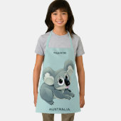 Aangepaste naam & tekst Schattige Koala Schort (Insitu)