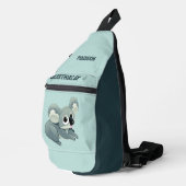 Aangepaste naam & tekst Schattige Koala Sling Bag (Rechterhoek)