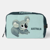 Aangepaste naam & tekst Schattige Koala Toilettasje (Achterkant)