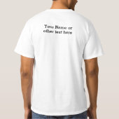 Aangepaste Naam / Tekst Schattigee Koffiekat T-shirt (Achterkant)