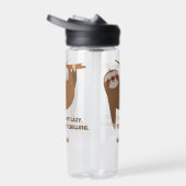 Aangepaste naam & tekst Schattigee luiaard Waterfles (Rechts)