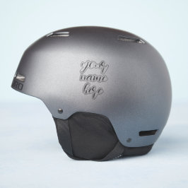 Aangepaste naam Tekst script helm Stickers