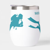 Aangepaste naam & tekst Scuba Diving (Rechts)