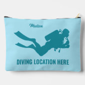 Aangepaste naam & tekst Scuba Diving Etui (Achterkant)