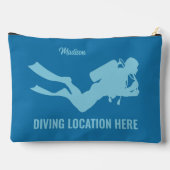 Aangepaste naam & tekst Scuba Diving Etui (Achterkant)