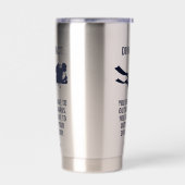 Aangepaste naam & tekst Scuba Diving Geïsoleerde Drinkbeker (Links)