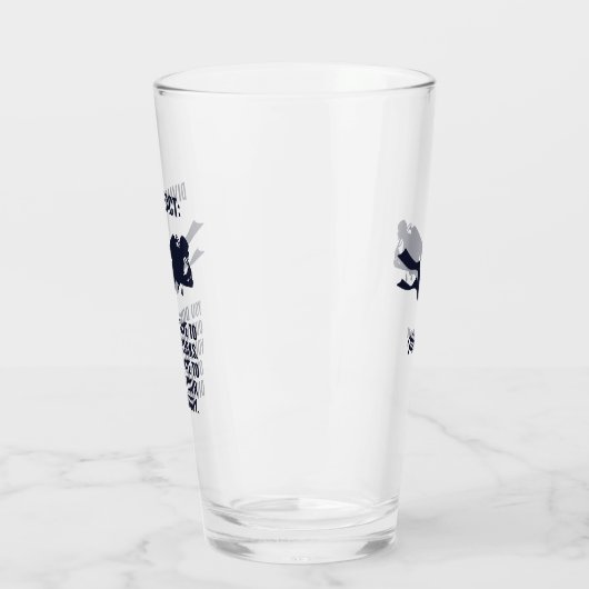 Aangepaste naam & tekst Scuba Diving Glas (Links)