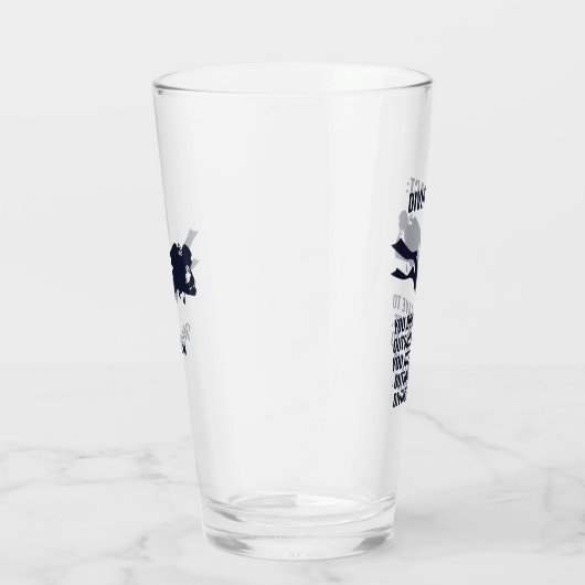 Aangepaste naam & tekst Scuba Diving Glas (Rechts)