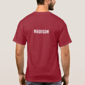 Aangepaste naam & tekst Scuba Diving T-shirt (Achterkant)