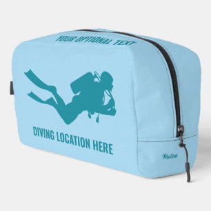 Aangepaste naam & tekst Scuba Diving Toilettasje