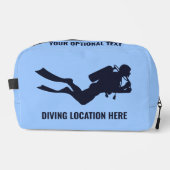 Aangepaste naam & tekst Scuba Diving Toilettasje (Voorkant)