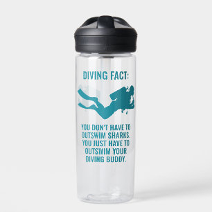 Aangepaste naam & tekst Scuba Diving Waterfles