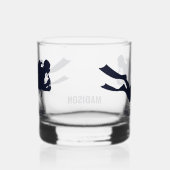 Aangepaste naam & tekst Scuba Diving Whisky Glas (Rechts)