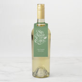 Aangepaste naam / tekst Sip, genieten, genieten Flessenhanger (Op fles)