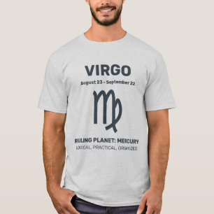 Aangepaste naam / tekst sterrenbeeld Maagd T-shirt