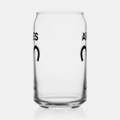 Aangepaste naam / tekst sterrenbeeld Ram Blikvorm Glas (Links)