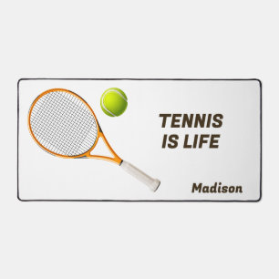 Aangepaste naam & tekst Tennis Bureaumat